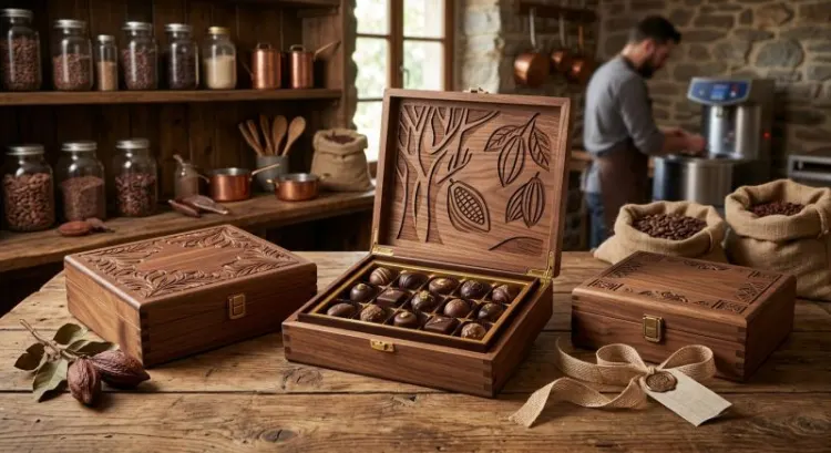 Chocolatier pour cadeaux d'affaires à Paris : coffrets personnalisés